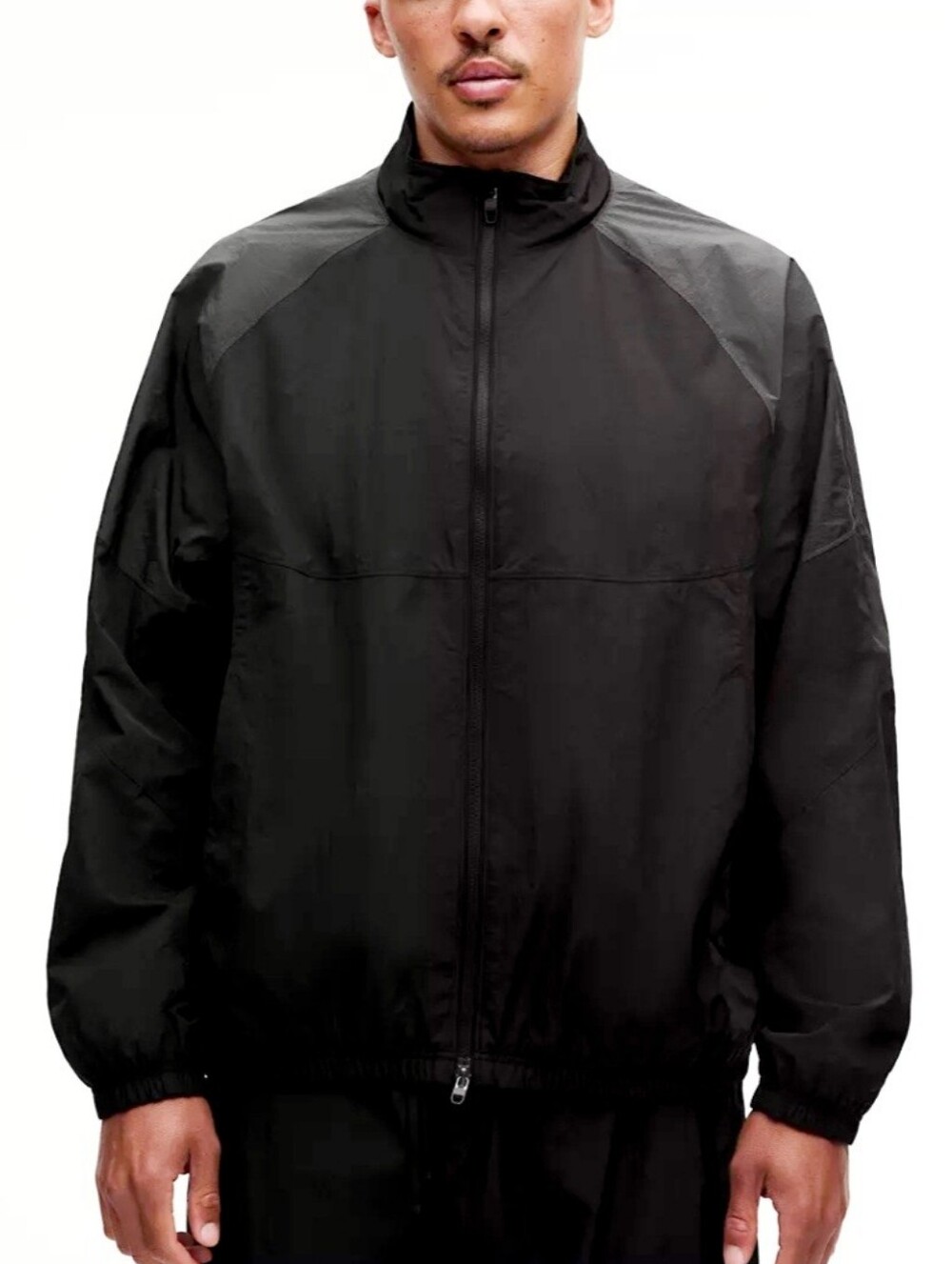Lululemon Mens Nylon Oversized Track Jacket Graphite Gray Black XLarge NEW